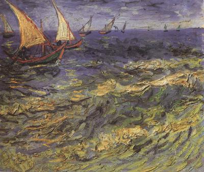 Seascape at Saintes-Maries (nn04), Vincent Van Gogh